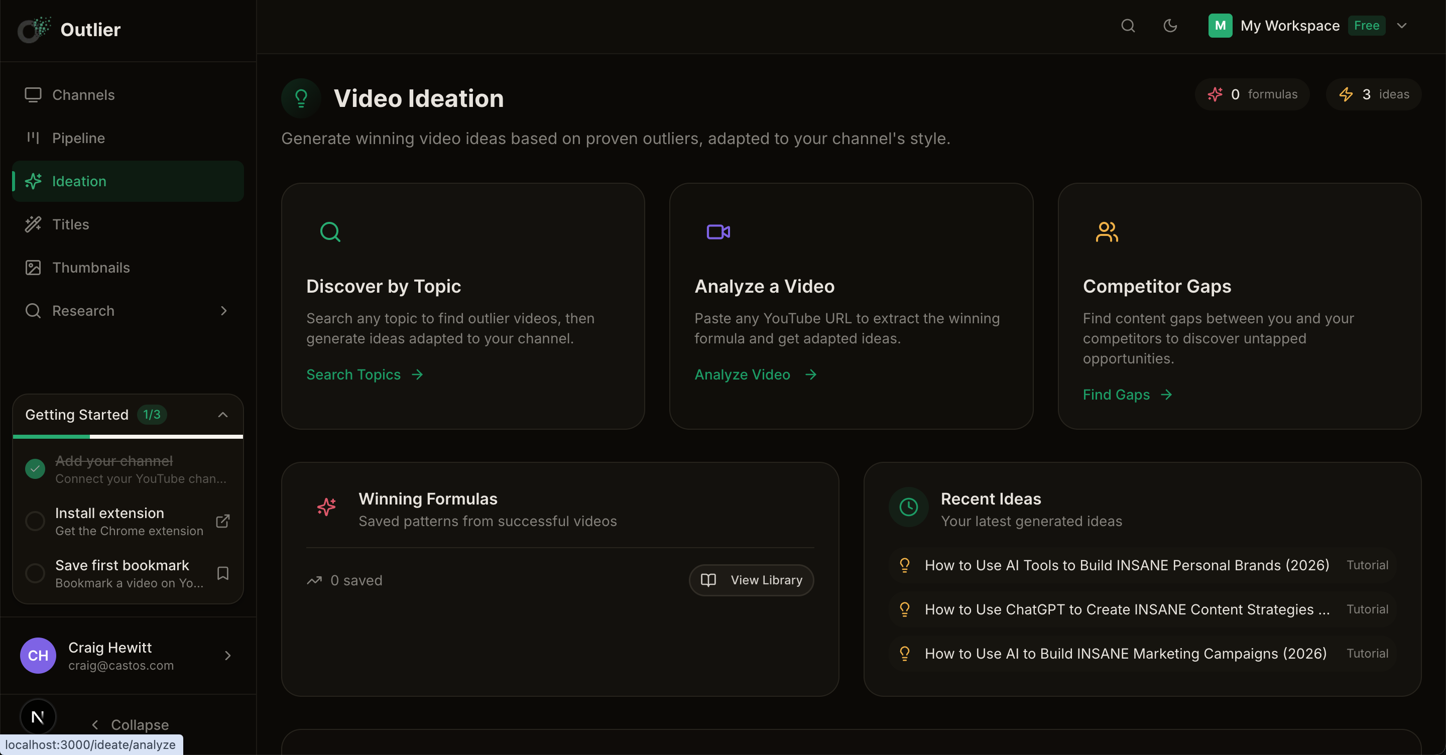 AI idea generation flow